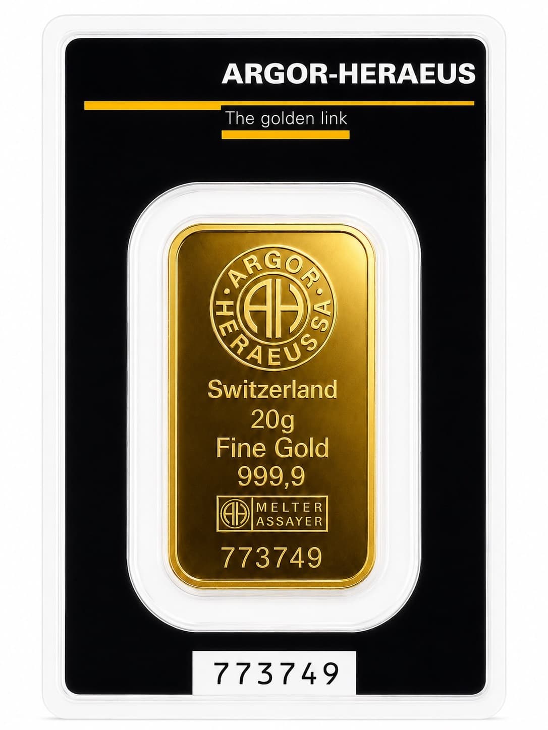 Argor Heraeus зливок 20 g