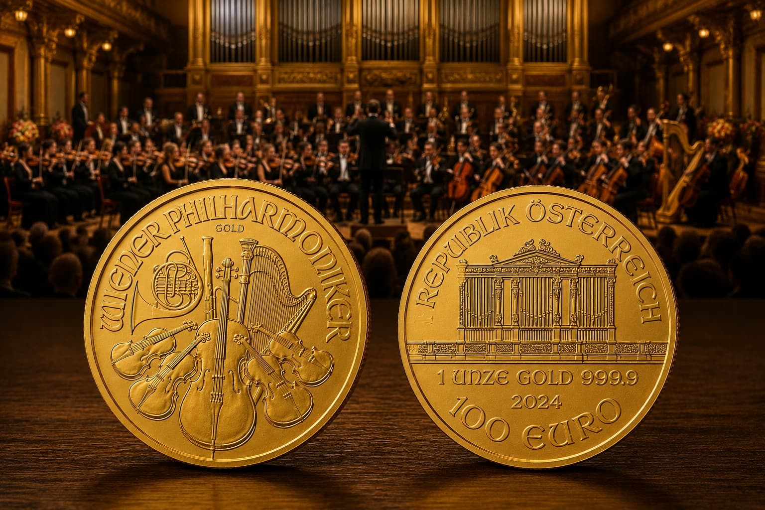  Zlatna Bečka filharmonija od 1 unce – investicioni zlatnik Münze  Österreich