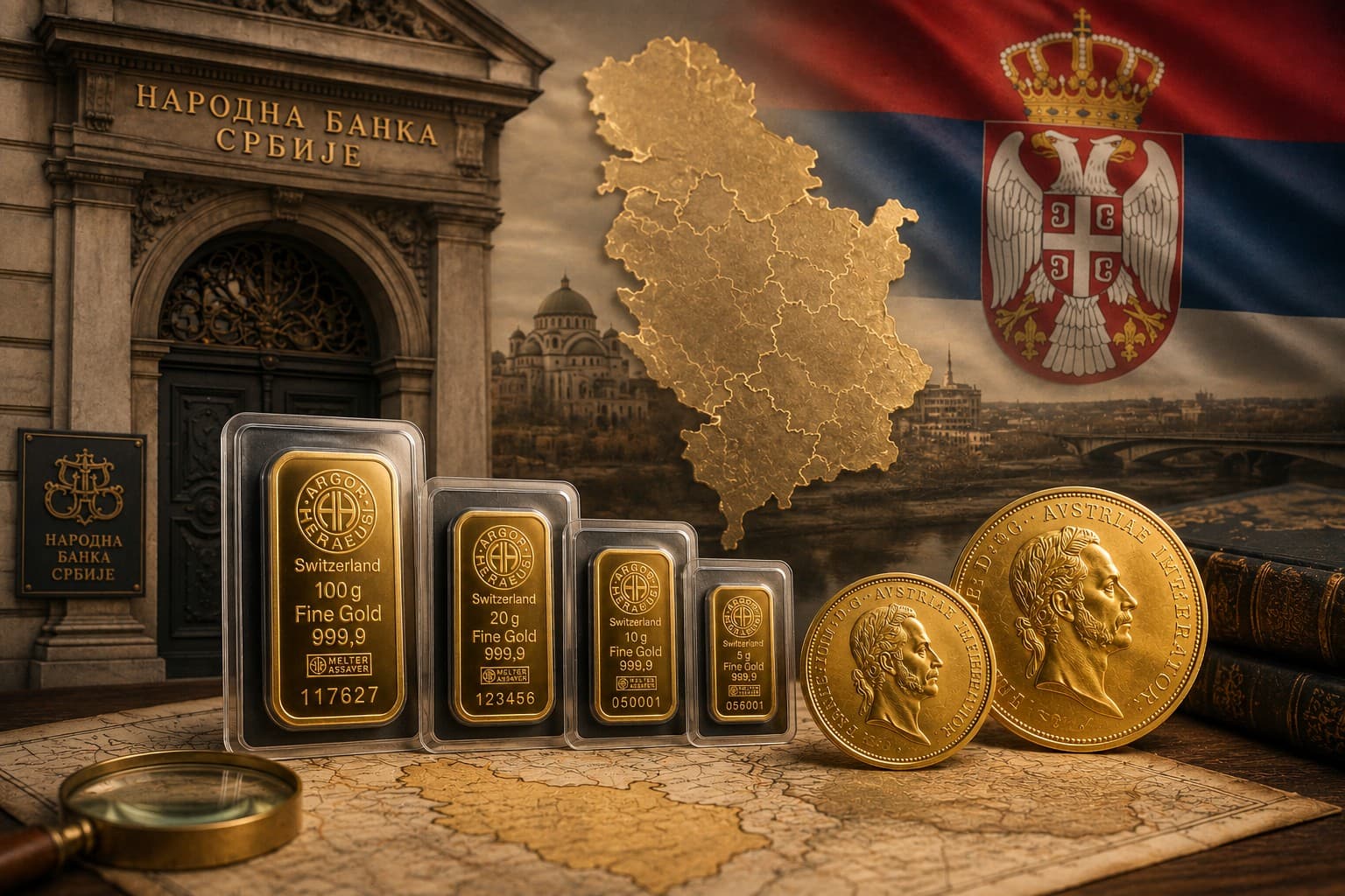 Tržište zlata u Srbiji – investiciono zlato i zlatne rezerve Srbije