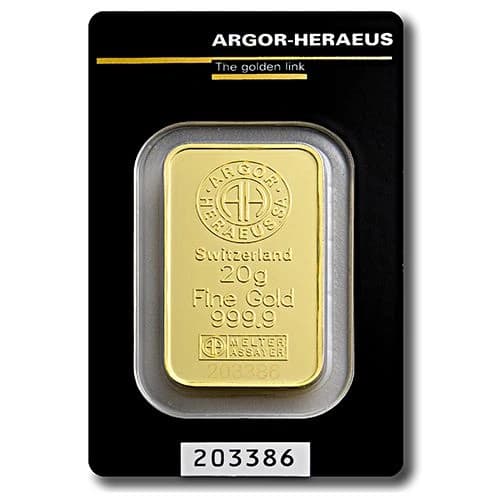 Argor Heraeus poluga 20 g