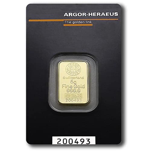 Argor Heraeus poluga 5 g